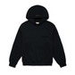 Black Fear of God Essentials Stretch Limo Hoodie (SS22) with logo