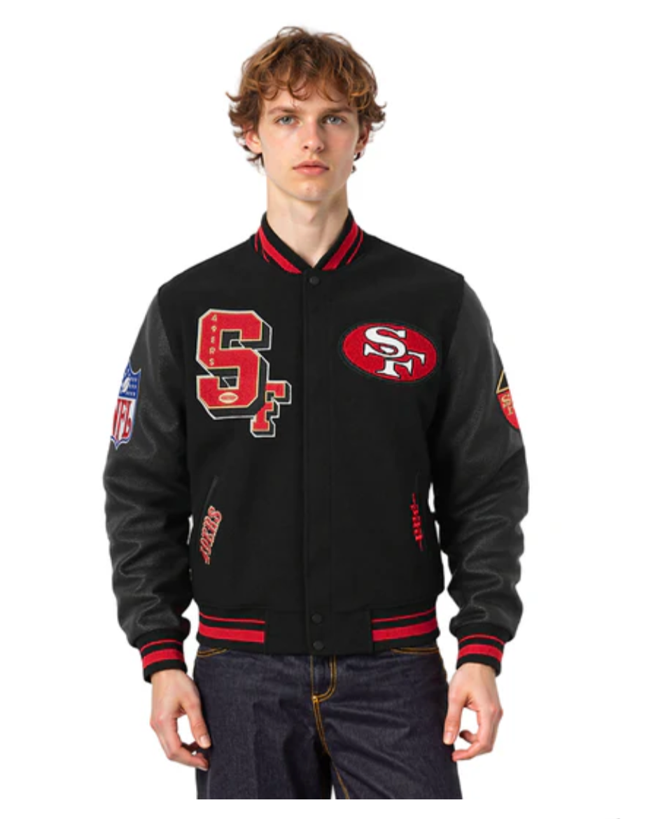 Pro Standard San Francisco 49ers Best Of Varsity Jacket - Black/Red/Black (FS46410969-BRK)
