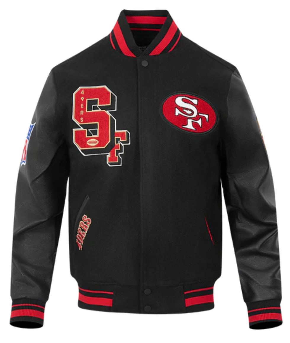 Pro Standard San Francisco 49ers Best Of Varsity Jacket - Black/Red/Black (FS46410969-BRK)