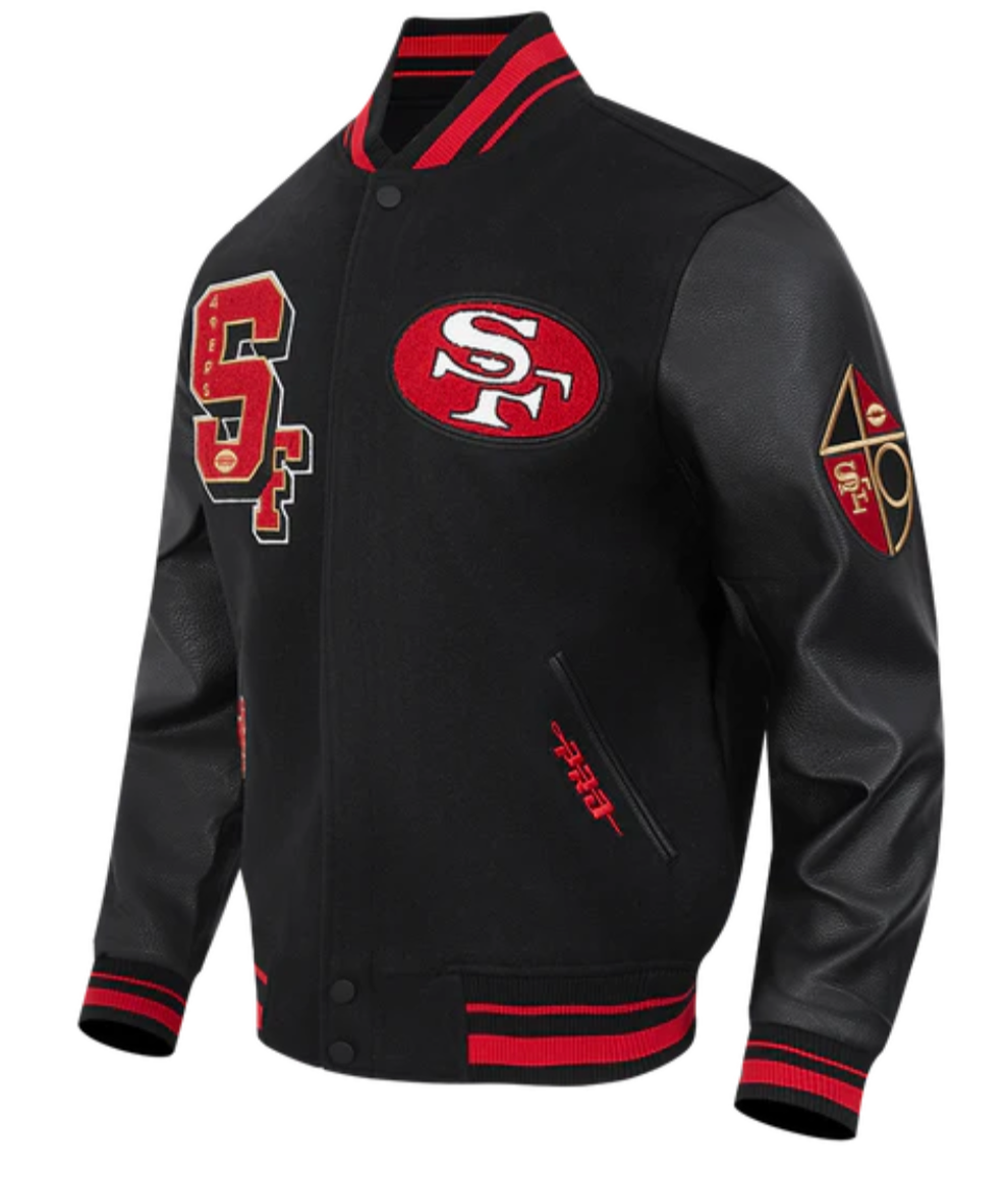Pro Standard San Francisco 49ers Best Of Varsity Jacket - Black/Red/Black (FS46410969-BRK)