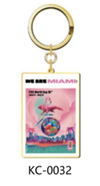 FIFA World Cup 2026 Host Cities Poster Keychain - SF