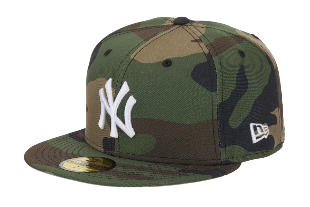 Supreme New York Yankees New Era 59Fifty Fitted Hat - Woodland Camo (SS26)