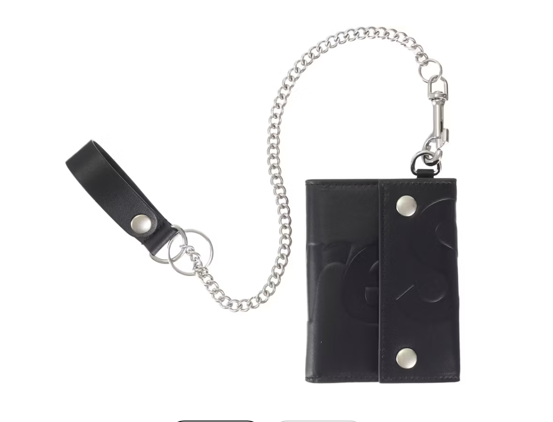Supreme Leather Chain Wallet - Black (SS26)