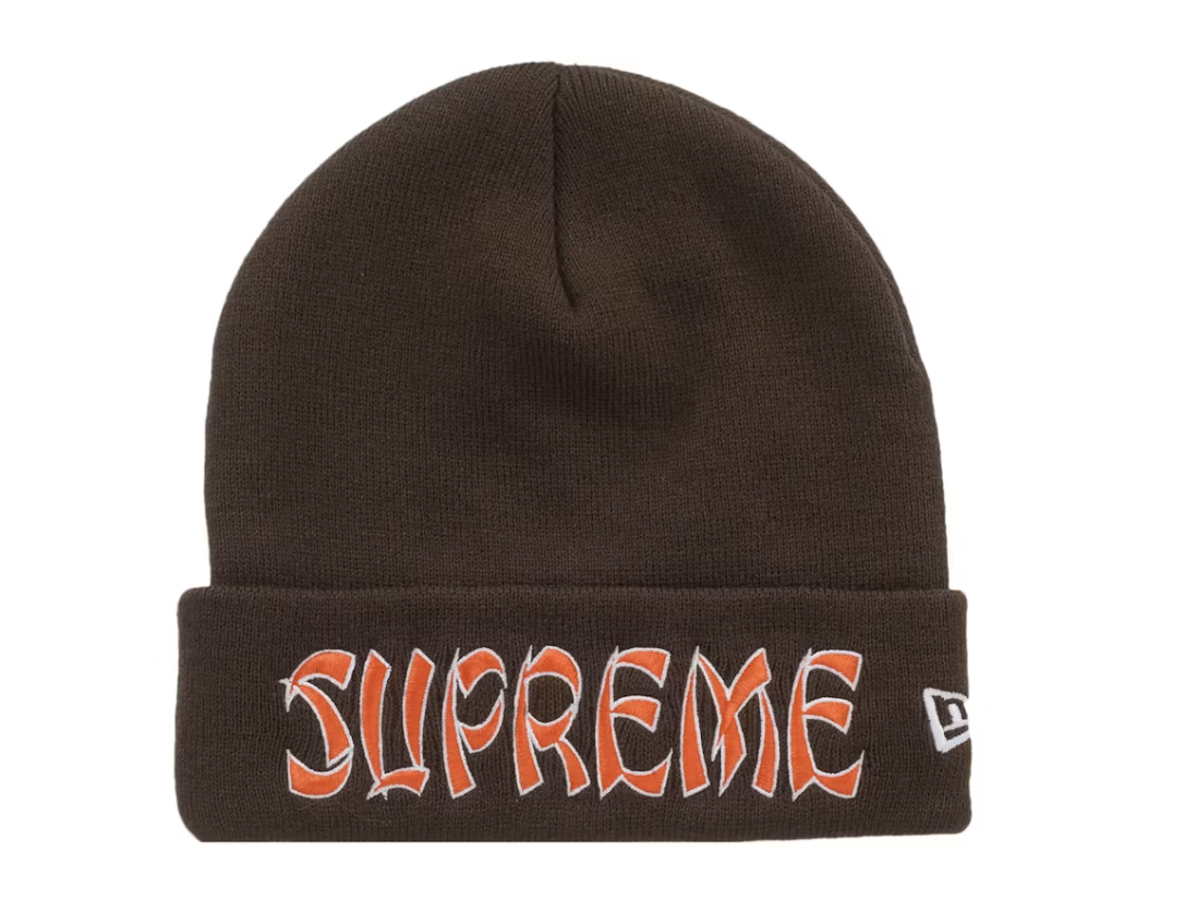 Supreme New Era Action Beanie - Brown  (FW26)