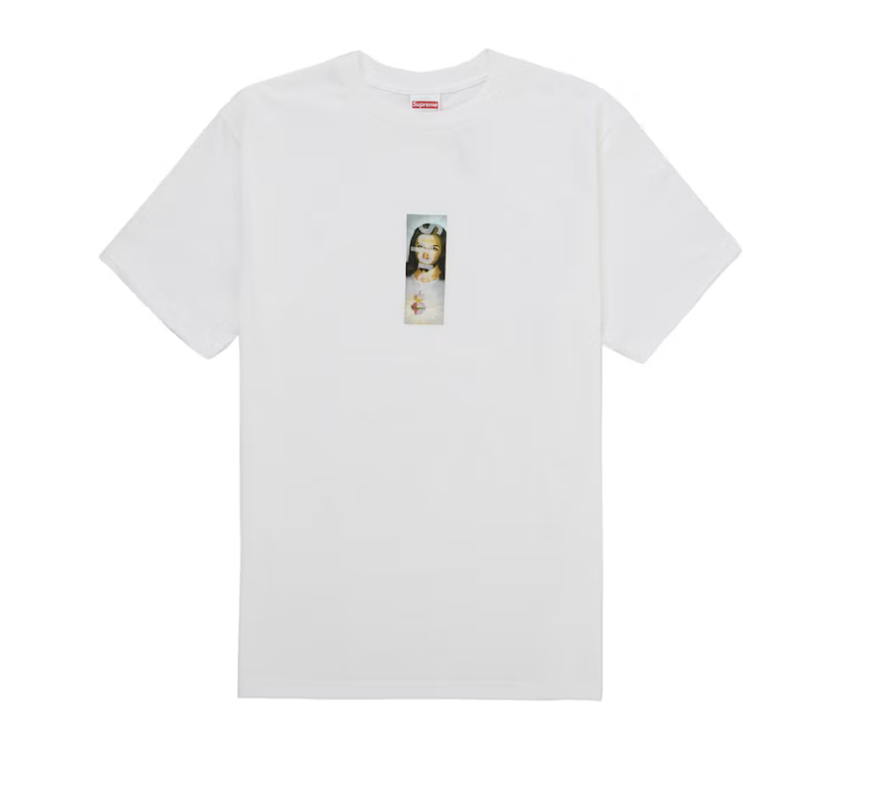 Supreme Supreme Prayer Card Box Logo Tee - White (FW26)
