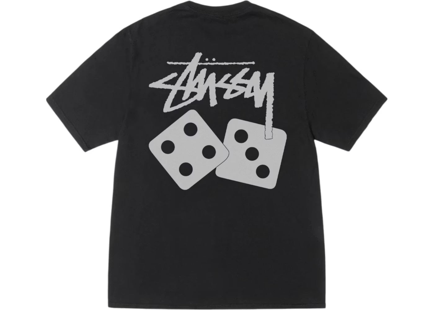Stussy Roll The Dice Pigment Dyed Tee - Black