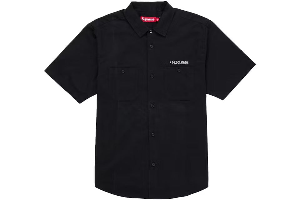 Supreme AOI Cyborg S/S Work Shirt - Black (SS26)