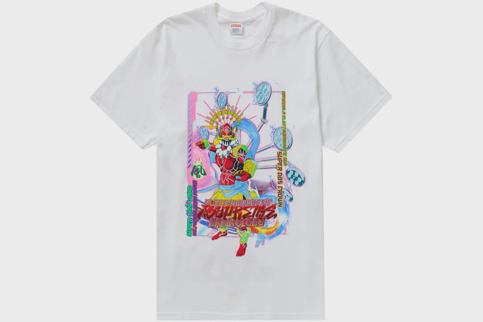 Supreme Electromagnetic Tee in White, a stylish and comfortable shirt for men