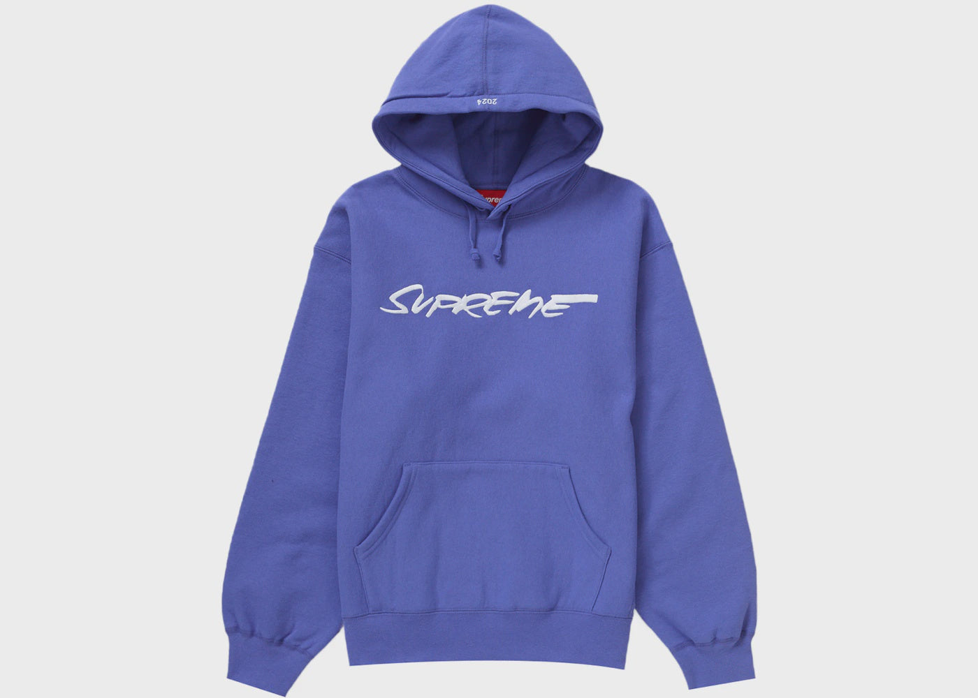 Supreme Futura Hoodie in vibrant violet color, perfect for streetwear enthusiasts (SS24)