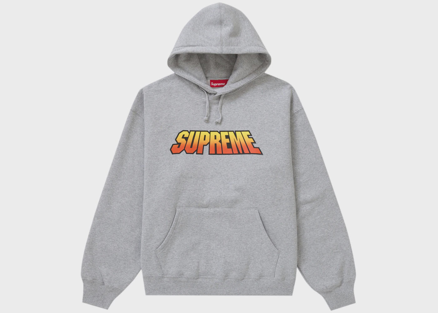 Supreme Gradient Hoodie in Heather Grey, part of the SS24 collection, featuring a stylish and versatile design perfect for casual wear