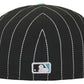 Supreme MLB Teams Box Logo New Era 59Fifty Fitted Hat - Black Pinstripe (FW25)