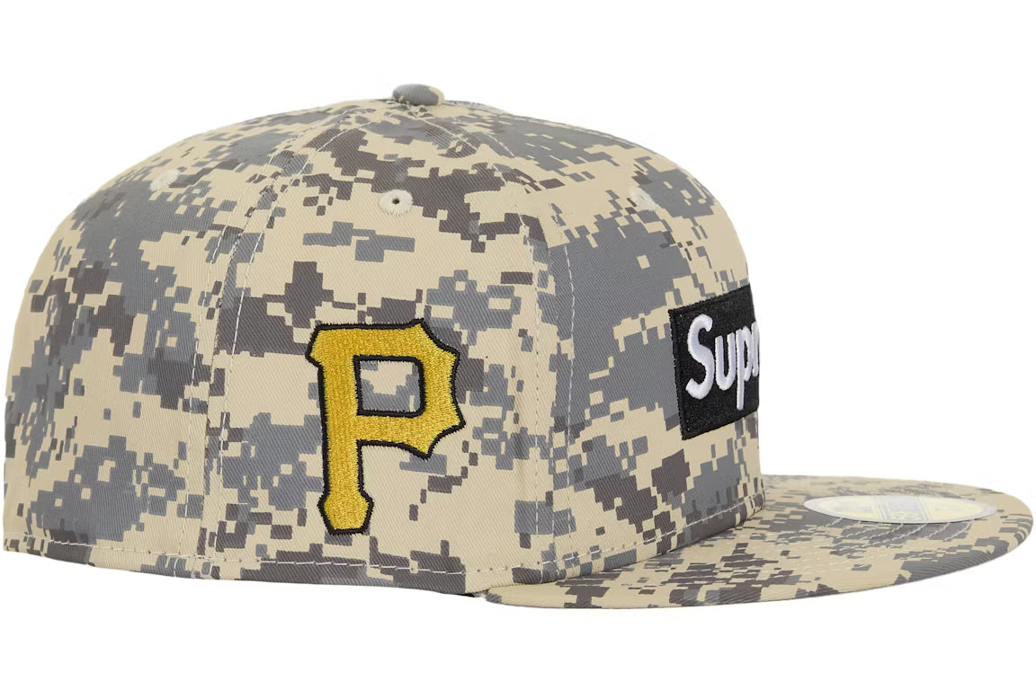 Supreme MLB Teams Box Logo New Era 59Fifty Fitted Hat - Digital Camo (FW25)
