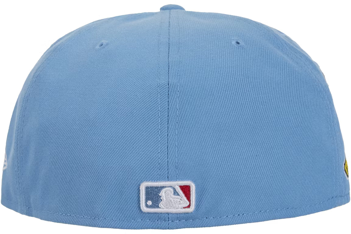 Supreme MLB Teams Box Logo New Era 59Fifty Fitted Hat - Light Blue (FW25)