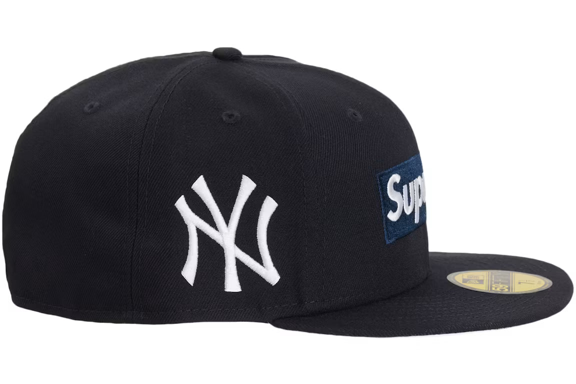 Supreme Rings Box Logo New Era 59Fifty Fitted Hat - Navy (SS26)
