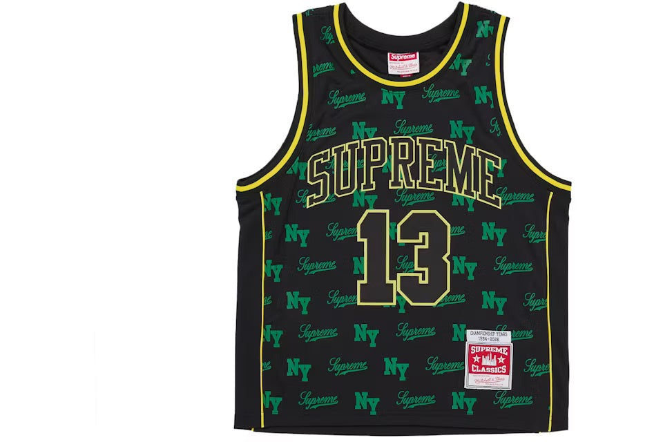 Supreme Mitchell & Ness Monogram Basketball Jersey - Black (SS26)