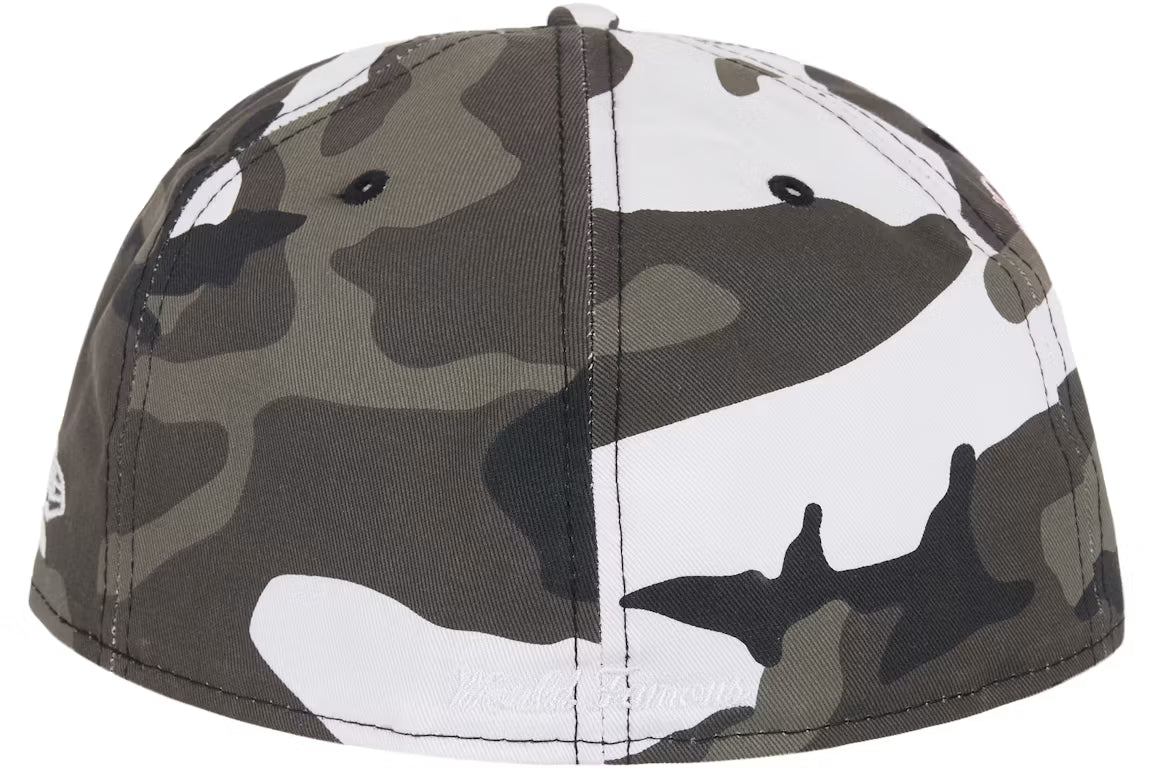 Supreme Shop Box Logo New Era 59Fifty Fitted Hat PARIS - Snow Camo (SS26)