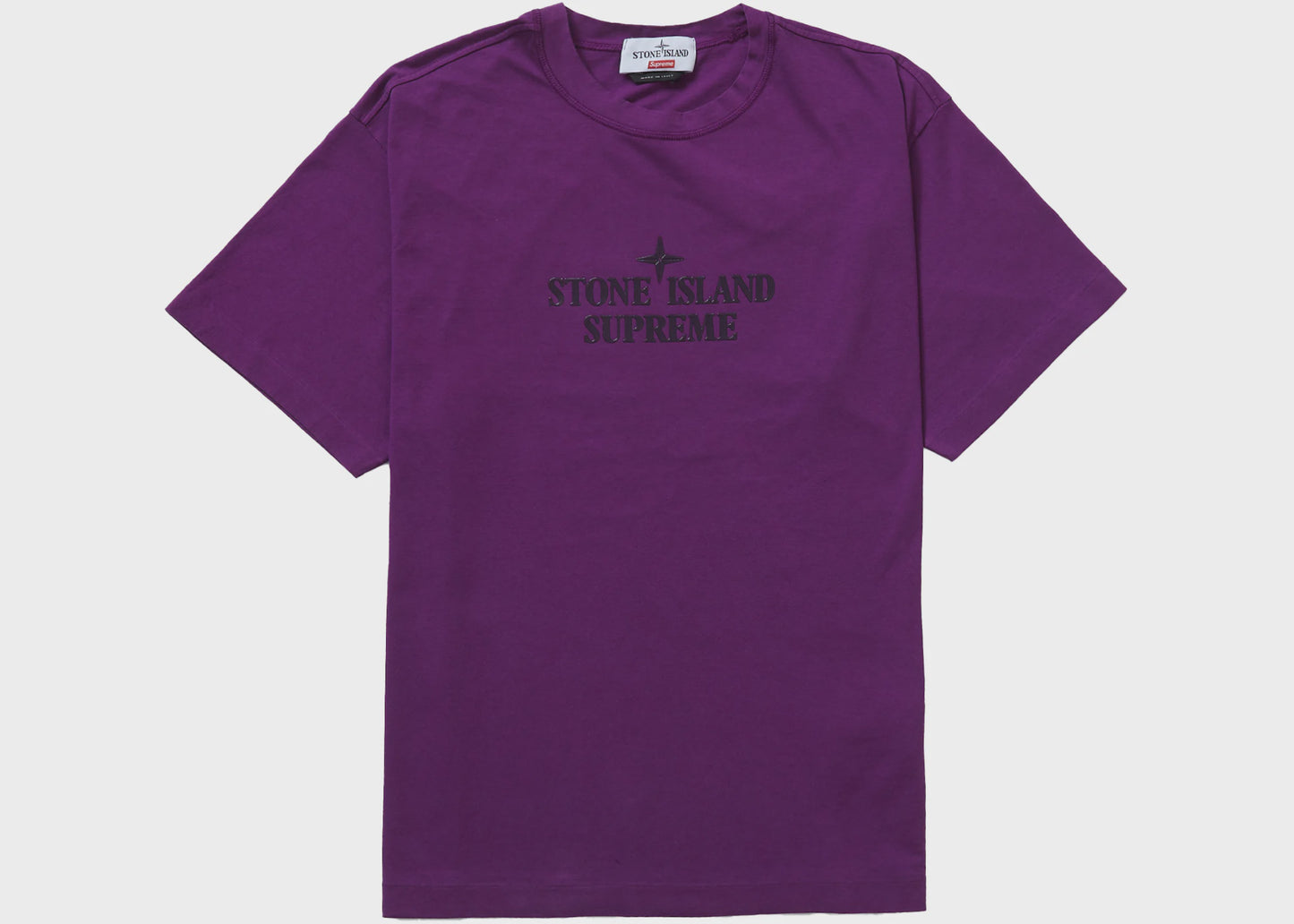 Supreme Stone Island Short Sleeve Top in Purple from the SS22 collection