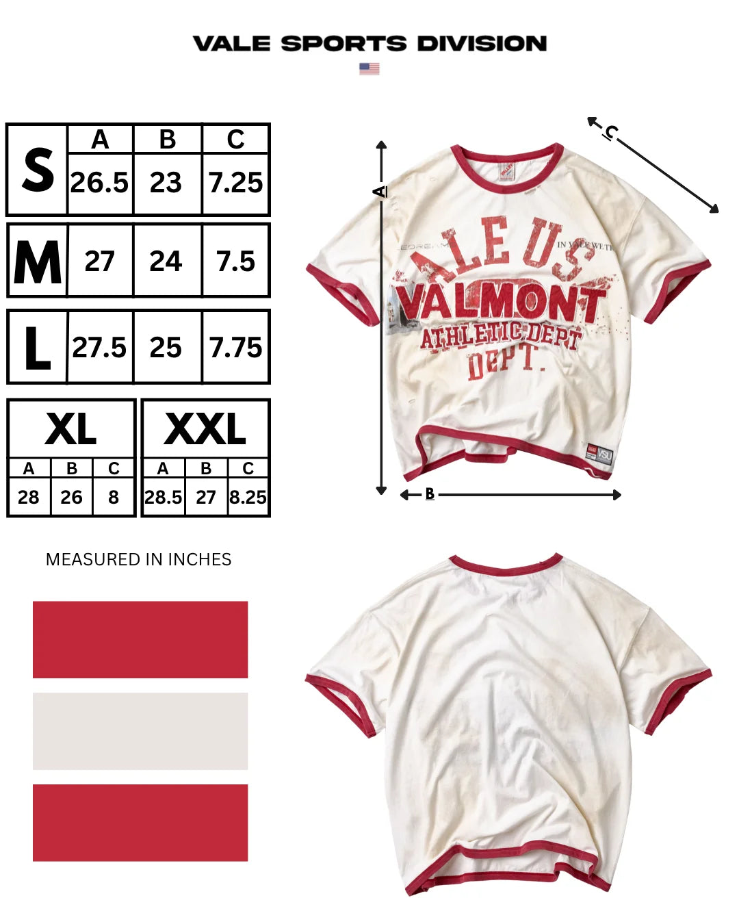 Vale "Valmont Ringer" White Tee