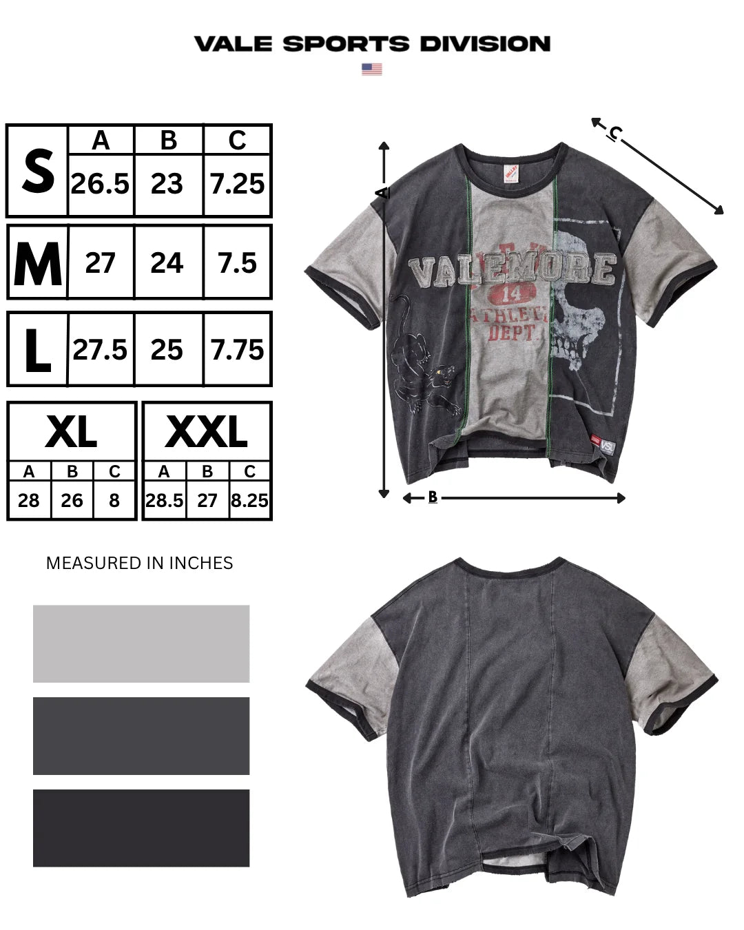 Vale "Zombie" Black Tee