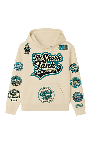 CBC The Shark Tank Turf Hoodie - Cream