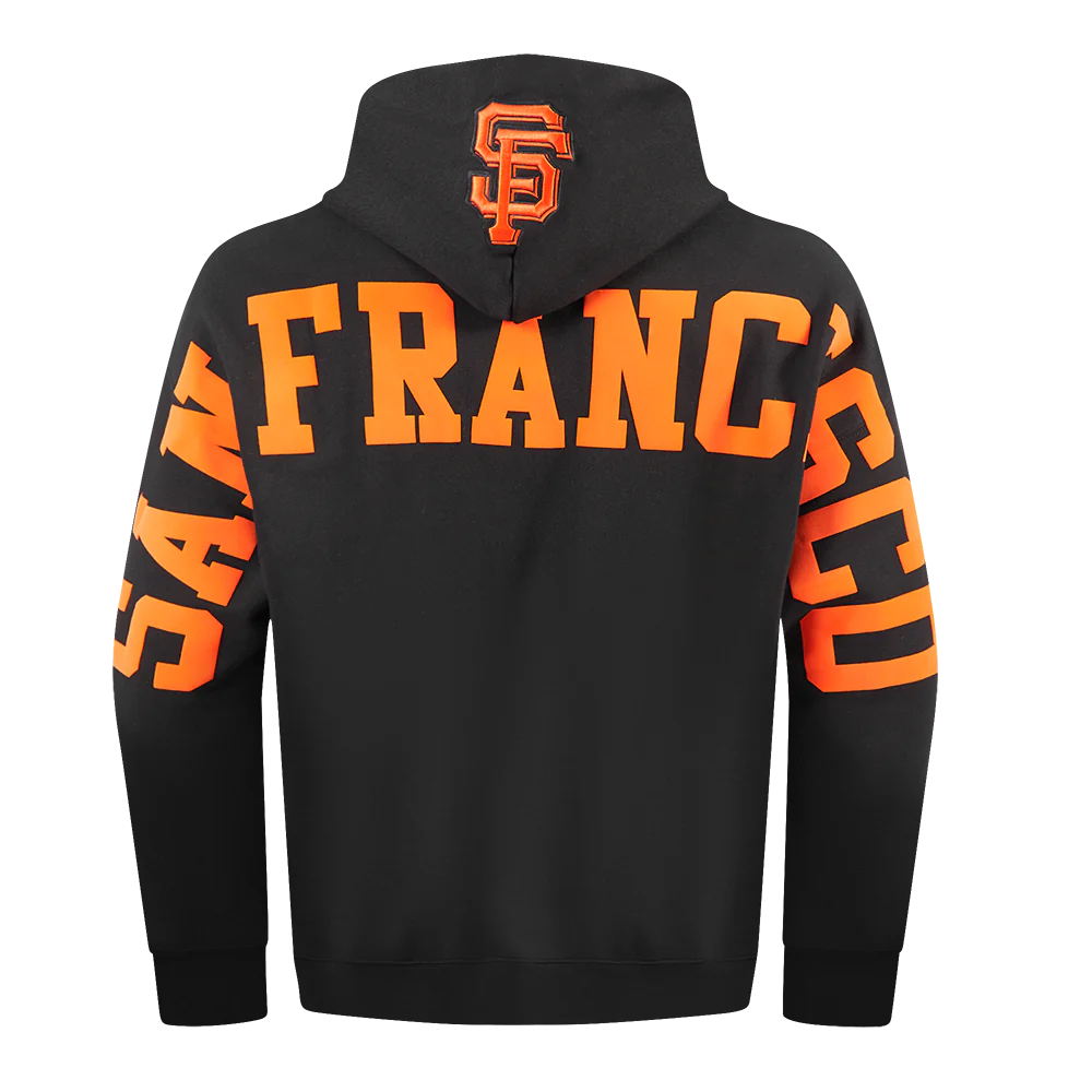 Pro Standard San Francisco Giants Wingspan Hoodie in black with drop shoulder design