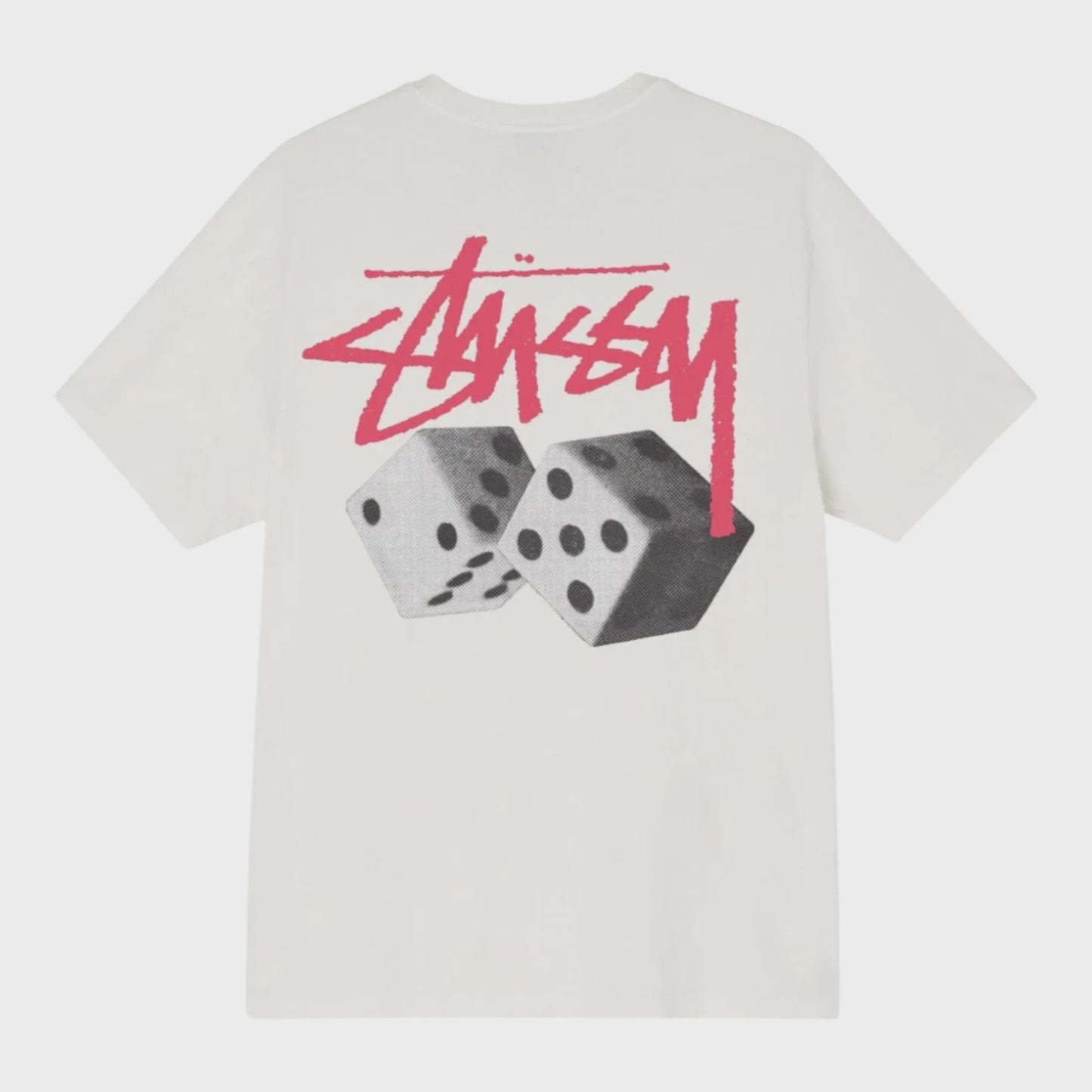 Stussy Roll The Dice Pigment Dyed Tee - Natural