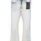 ANOM "Aura" Ice Blue Stacked Denim Jeans
