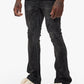 Valabasas "Astonish" Black Grey Stacked Denim Jeans