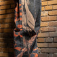  Side view of Amor Jeans RM201B revealing the baggy silhouette and 32-inch length for a comfortable fit