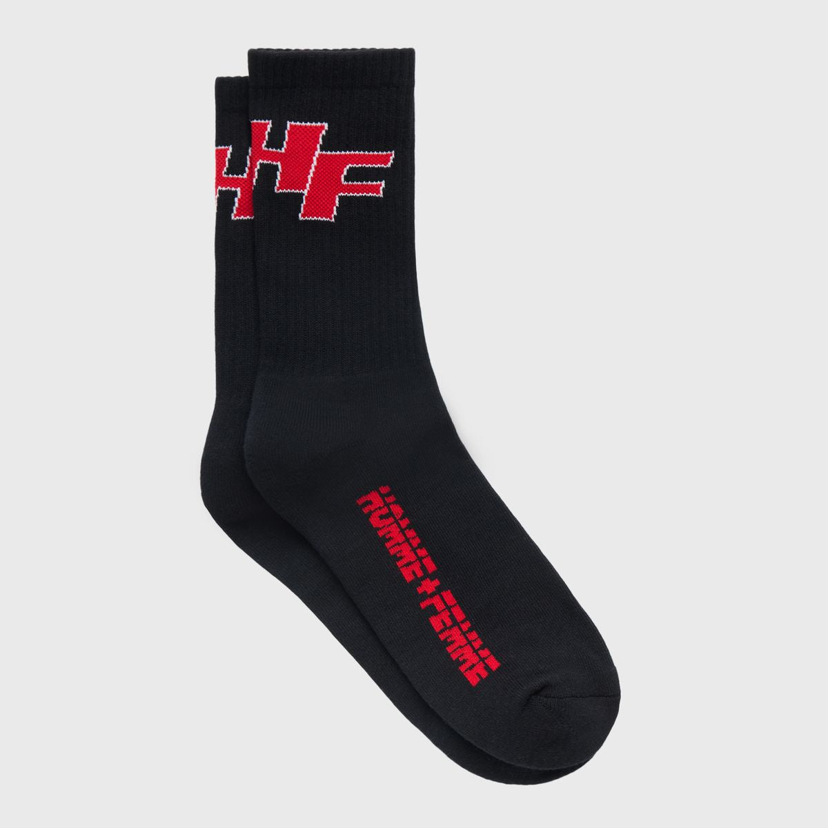 Black and red Heatwave socks designed for men and women, one size fits most, model HFSS2025123-6