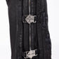 Guapi All Black Cross Buckle Shorts