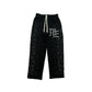 Mixed Emotion "Pearl" Black Rhinestone Sweatpants