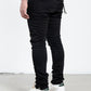 Midnight Black Non-Distressed Skinny Denim Jeans (MB-001)