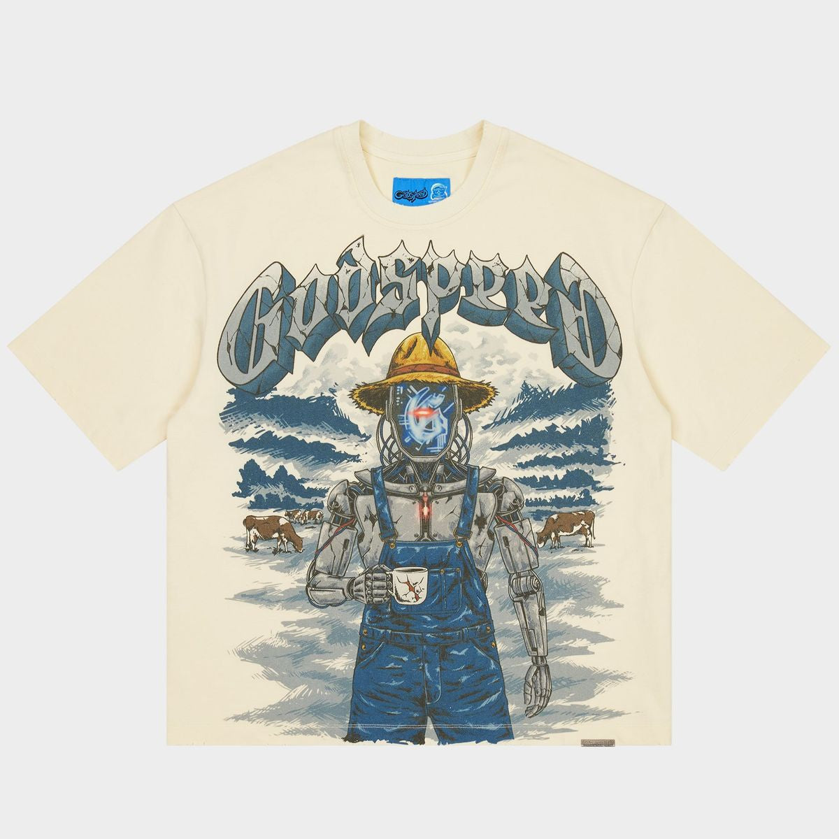 Godspeed Aura Farm II T-Shirt - Bone