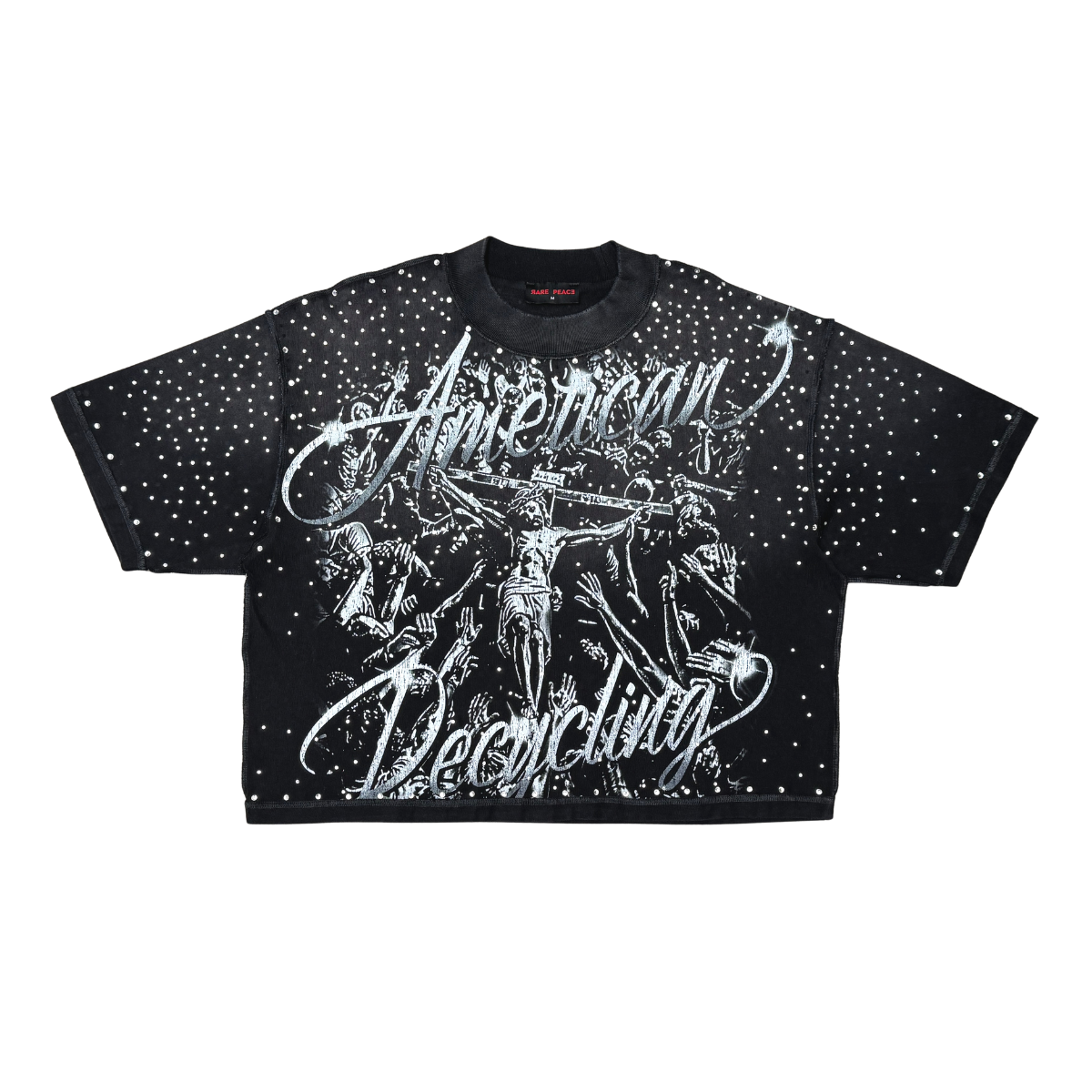 Rare Peace "Sacrifice" Rhinestone Black Tee