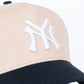 Reference "NY" Snapback Hat - Wheat/Black (REF810)