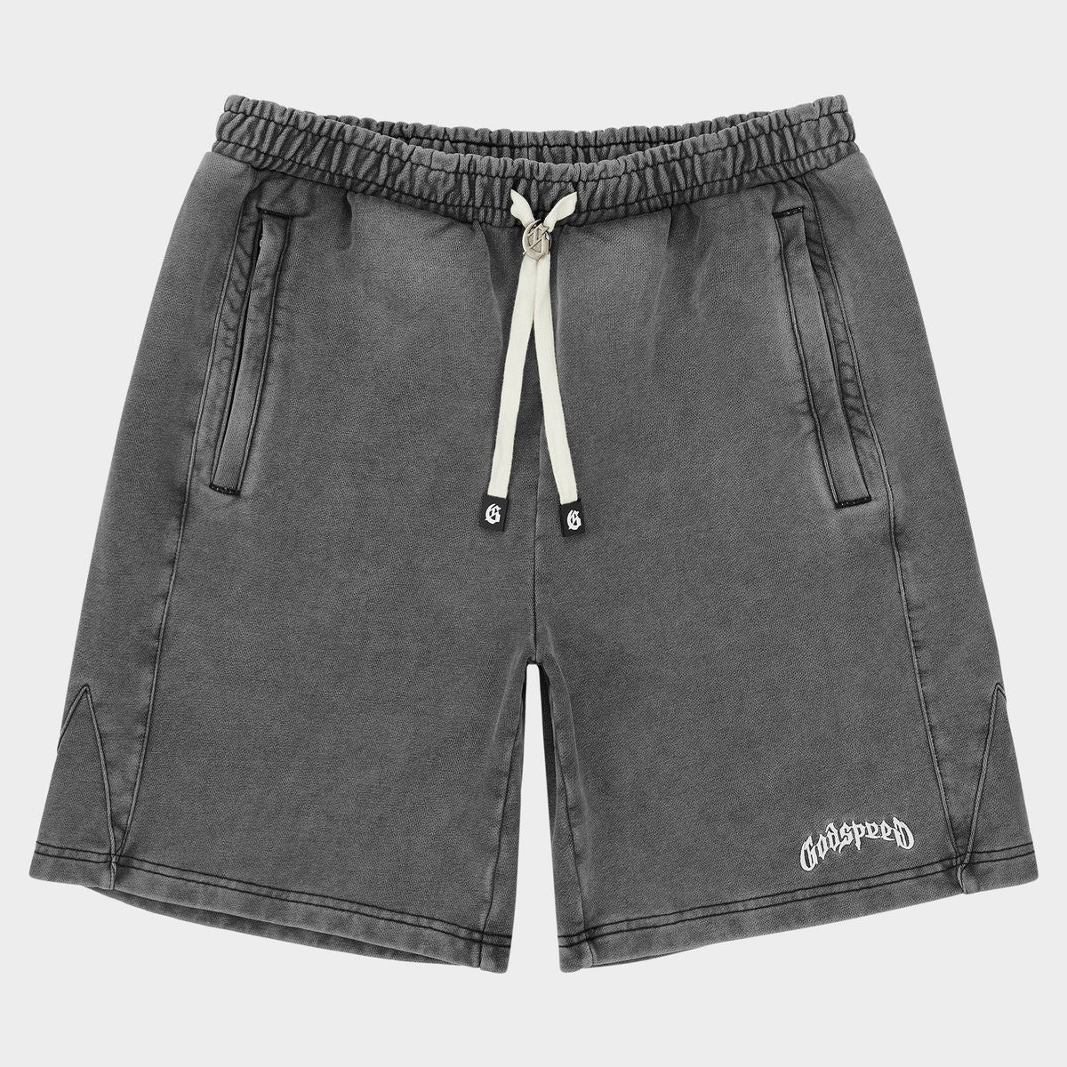 Godspeed VITAL Logo Shorts - Grey Wash