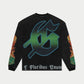 Limited edition Godspeed Life's A Gamble Thermal Long Sleeve in Grey Wash
