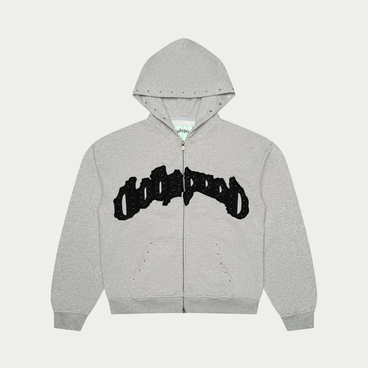 Godspeed Symmetric Studded Boom 2 Hoodie - Grey/Black