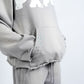 Paper Money "Paper" Rhinestone Grey Pullover Hoodie