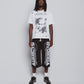 Addicts ATL "Varisty" Black & White 3/4 Shorts