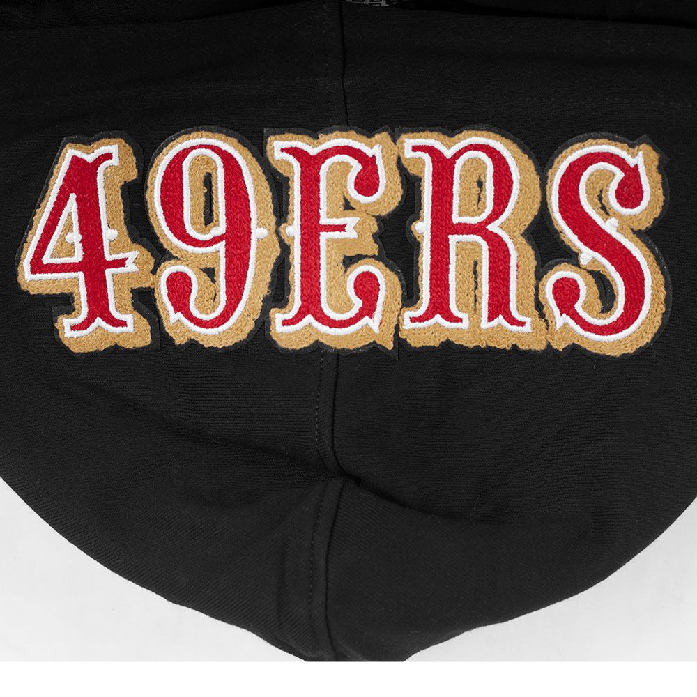 Black and red Pro Standard 49ers City Ransom hoodie with bold team logo and stylish design details