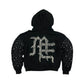Mixed Emotion "Pearl" Black Rhinestone Zip Up Hoodie