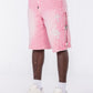 Guapi French Rose Cross Buckle Shorts