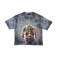 Rare Peace "Trust No One Flames" Rhinestone Grey Tee
