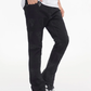 Valabasas "Show" Jet Black Stacked Flare Denim Jeans