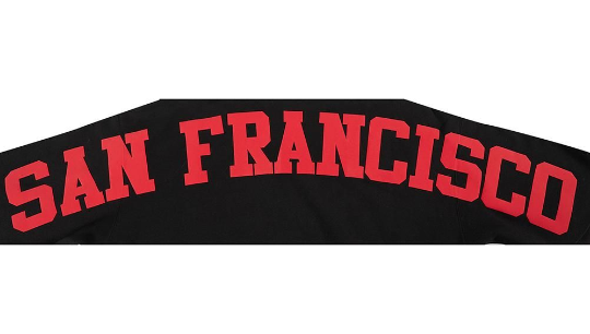 Black Pro Standard San Francisco 49ers Wingspan Hoodie with team logo