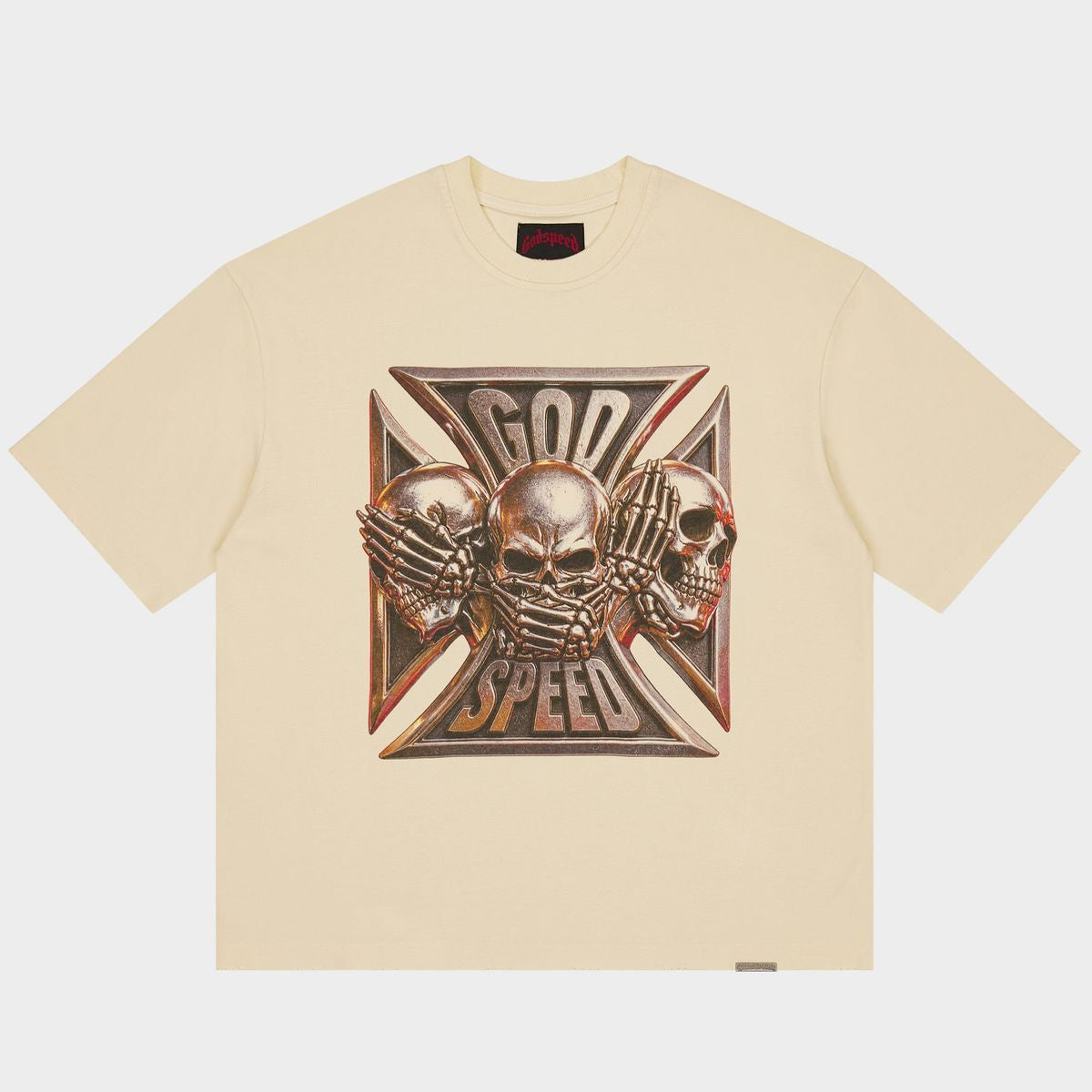 Godspeed Omerta T-Shirt - Bone