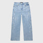 Homme + Femme "Superstar" Studded Denim Jeans - Blue