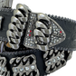 BB Simon Curb Chain 360 Belt - Black/Black with Jet Hematite detailing